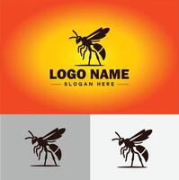 guêpe logo vecteur art icône graphique pour entreprise marque affaires icône guêpe logo modèle