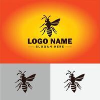 guêpe logo vecteur art icône graphique pour entreprise marque affaires icône guêpe logo modèle