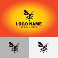 guêpe logo vecteur art icône graphique pour entreprise marque affaires icône guêpe logo modèle