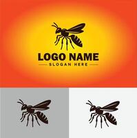 guêpe logo vecteur art icône graphique pour entreprise marque affaires icône guêpe logo modèle