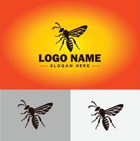 guêpe logo vecteur art icône graphique pour entreprise marque affaires icône guêpe logo modèle