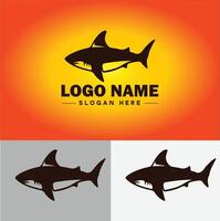 requin logo vecteur art icône graphique pour entreprise marque affaires icône requin logo modèle