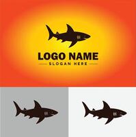 requin logo vecteur art icône graphique pour entreprise marque affaires icône requin logo modèle