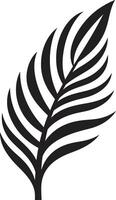 tropical battre en retraite paume feuille vecteur logo île identité iconique paume emblème
