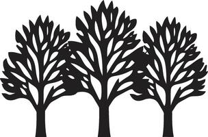 arbre essence iconique emblème logo biologique marque vecteur icône arbre