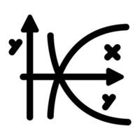 logarithme glyphe icône Contexte blanc vecteur