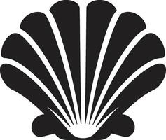 fruits de mer symphonie déployé iconique emblème icône nautique atours dévoilé vecteur logo conception