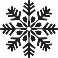 hivernal scintillait dévoilé vecteur logo conception flocons de neige aura déployé iconique emblème conception