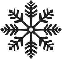 flocons de neige la grâce dévoilé iconique emblème icône glacé subtilités révélé logo vecteur conception