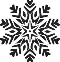 hivers merveille dévoilé iconique emblème conception cristalline élégance illuminé vecteur logo conception