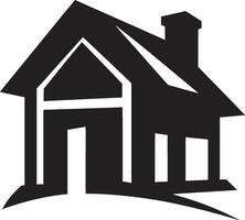 branché maison la fusion moderne bungalow icône artistique bungalow vue logo vecteur icône