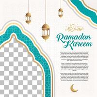 élégant Ramadan kareem arrière-plan, pour affiche, Cadre concept, prospectus, affiche, social médias Publier vecteur