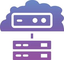 icône de vecteur de stockage en nuage