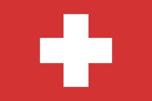 Suisse drapeau nationale emblème graphique élément illustration vecteur
