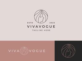 moderne esthétique logo modèle pour spa et cosmétique affaires vecteur