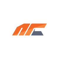 initiale lettre mc logo ou cm logo vecteur conception modèle