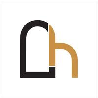 initiale lettre lh logo ou hl logo vecteur conception modèle