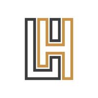 initiale lettre lh logo ou hl logo vecteur conception modèle