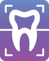 dent radiographie vecteur icône