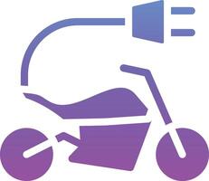 icône de vecteur de vélo électrique