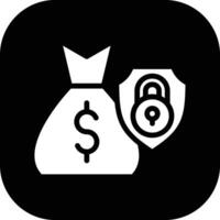 icône de vecteur de protection de l'argent