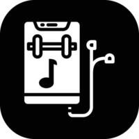Gym la musique vecteur icône