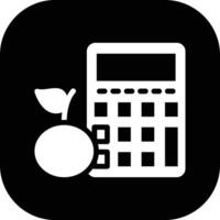 calorie calculatrice vecteur icône