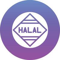 icône de vecteur halal