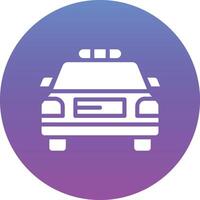 icône de vecteur de voiture de police