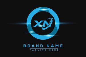 xn bleu logo conception. vecteur logo conception pour entreprise.