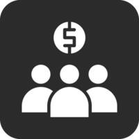 icône de vecteur de financement participatif