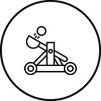 icône de vecteur de catapulte