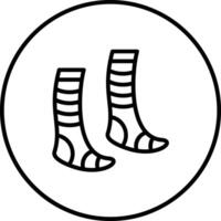 icône de vecteur de chaussettes