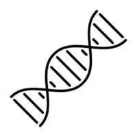 ADN hélix icône modèle, Humain ADN génétique symbole, gène la biologie vecteur