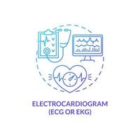 icône de concept d'électrocardiogramme vecteur