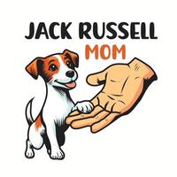 jack Russell maman typographie T-shirt conception illustration pro vecteur