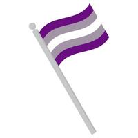 grissexuel fierté drapeau dans forme. international grissexuel fierté drapeau dans forme. vecteur