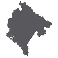 Monténégro carte. carte de Monténégro dans gris Couleur vecteur