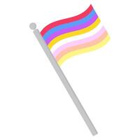 pangender fierté drapeau. lgbtq drapeau vecteur