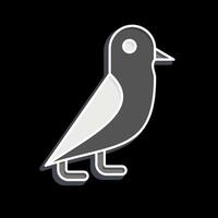 icône pigeon. en relation à la magie symbole. brillant style. Facile conception modifiable. Facile illustration vecteur