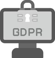 GDPR vecteur icône