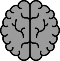 icône de vecteur de cerveau humain