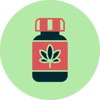 cannabis pétrole vecteur icône