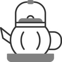 thé pot vecteur icône