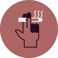 icône de vecteur de fumer