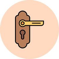 icône de vecteur de bouton de porte