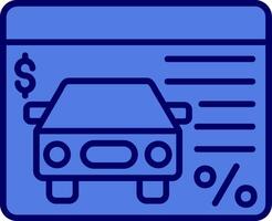 icône de vecteur de prêt de voiture
