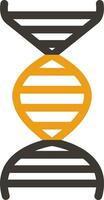 ADN glyphe deux Couleur icône vecteur
