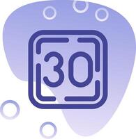 30 pente bulle icône vecteur