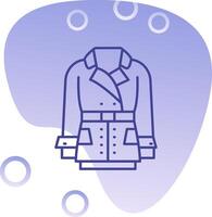 manteau pente bulle icône vecteur